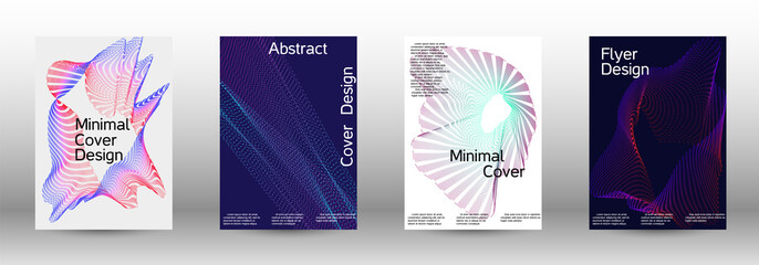 Cover design template set 