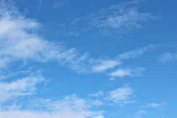 Naklejka na ściany i meble bottomless blue sky beautiful cloud background