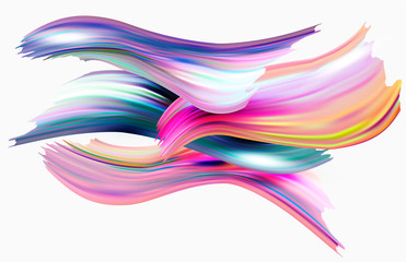 Modern colorful flow poster. Wave Liquid shape color paint. Art design