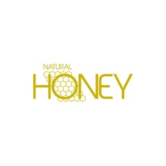 HONEY Comb logo design vector