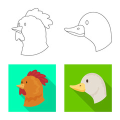 Vector design of agriculture and breeding icon. Collection of agriculture and organic vector icon for stock.