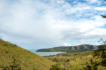 ニューカレドニア、グランドテール島、グアロ湾展望台