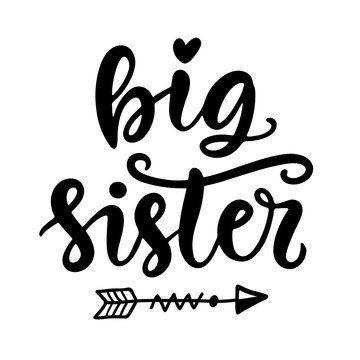 Big Sister T Shirt Design, Kids Fashion, Nursery Wall Art