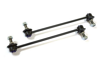 Stabilizer control link for Japanese car on white background, isolated.