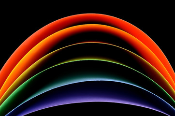 Abstract color paper sheets
