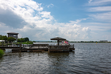 Fototapeta premium 木場潟カヌー競技場