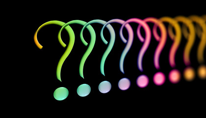 Paper & gel ball question marks