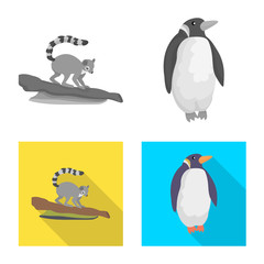 Vector design of nature and fun icon. Collection of nature and entertainment stock vector illustration.