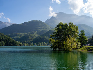 Gramolazzo Lake in Garfagnana, Italy. A beautiful area for holidaymakers in a less well known area...