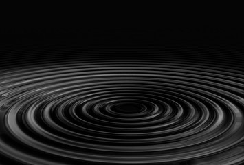 Fototapeta na wymiar black liquid ripples 