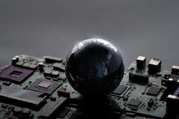 Global network for technology concept