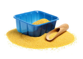 Millet on a white background