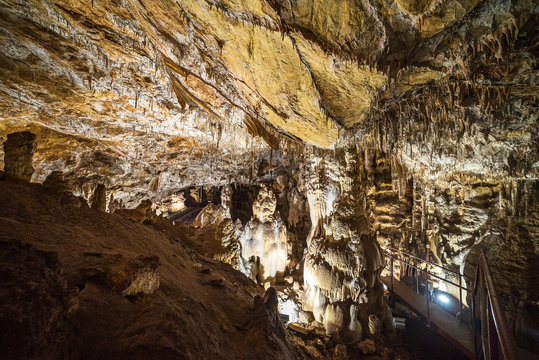 the cave "Dobrostanski Biser" about 1km from Marciganica hut near Dobrostan village in Rhodope mountain, Bulgaria