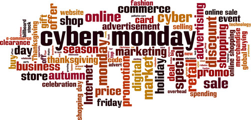 Cyber monday word cloud