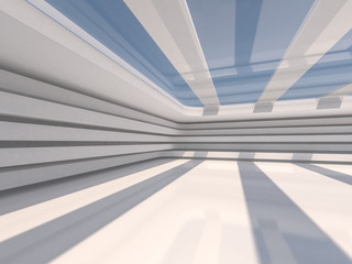 Abstract modern architecture background. 3D