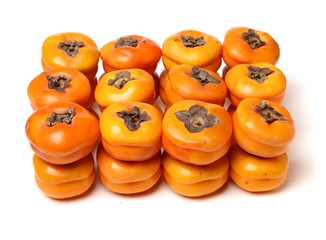 persimmon on a white background 