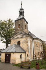 Fototapeta na wymiar Kostel sv. Antonina Paduanskeho in Tvrdkov village near Bruntal town in Czech republic