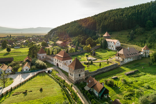 The Lazar Castle, important Renaissance buildings of Transylvania, located in Lazarea, Romania.