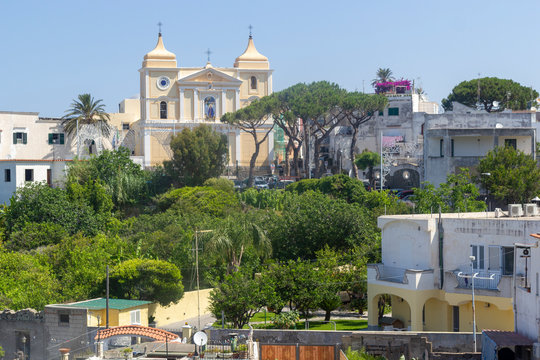 ischia forio view panorama of village