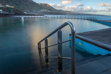 Swimming pool of Punta del Hidalgo, Tenerife island, Spain