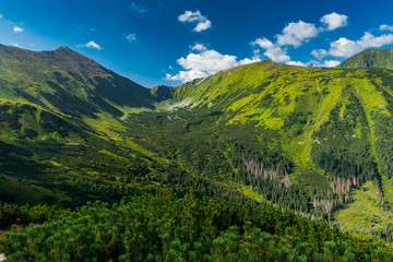 Scenic View from Trzydniowianski Wierch Peak in Tatra Mountains, Poland