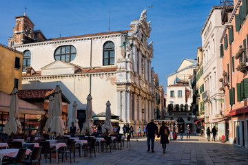 campo santa maria zobenigo in venedig, italien