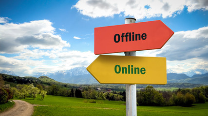 Street Sign to Online versus Offline