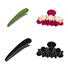 Isolated object of beauty and fashion sign. Set of beauty and female vector icon for stock.