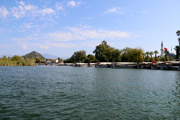 Boat tour on the river - dalyan iztuzu beach