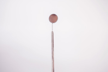 Dental instrumentation. dentist mirror tooth dental cleaning tool