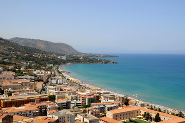 view of the coastal city