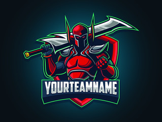 Esport logo concept for your team, Frame, character, and writing can be separated © prajoedi
