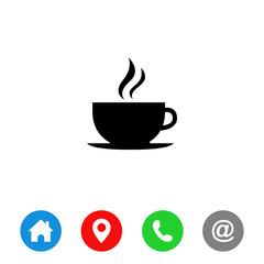 Coffee cup vector icon symbol