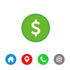 Dollar money symbols icon vector design