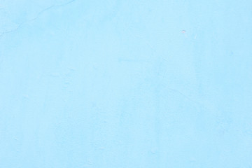 Cement painted wall background, baby-blue pastel color texture