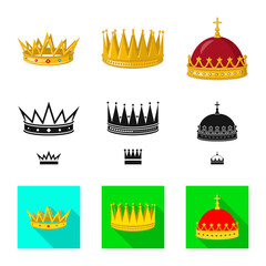 Isolated object of medieval and nobility icon. Collection of medieval and monarchy vector icon for stock.