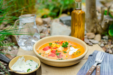 Healty and delicious chicken curry