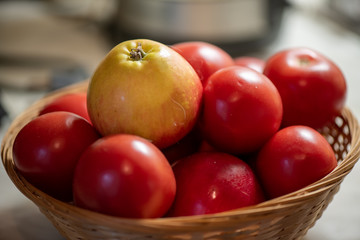 Apple & Red Tomatoes