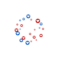 Like button. Media network. Sparkle background for marketing. 