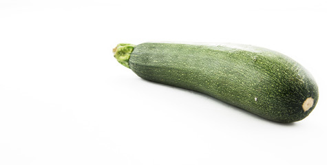 Courgette isolated on white background