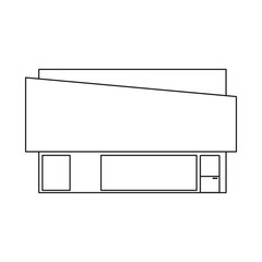 Vector illustration of shop and modern icon. Set of shop and exterior stock symbol for web.