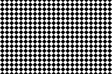 Diamond seamless background black and white texture. Vector chess pattern