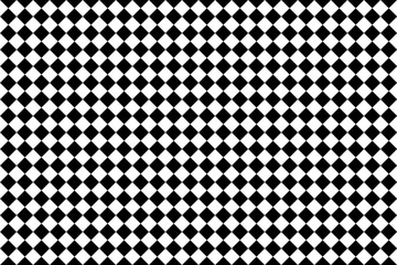 Diamond seamless background black and white texture. Vector chess pattern