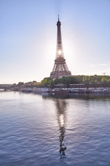 Fototapeta na wymiar Eiffel Tower in Paris - Capital of France