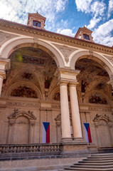 Baroque Wallenstein palace in Prague, the home of Czech Senate. Prague, Czech Republic