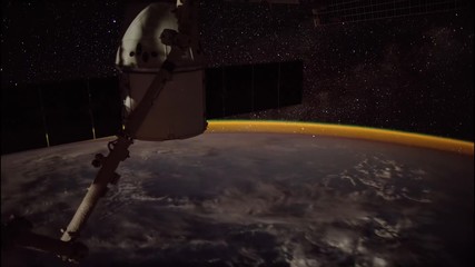 International Space Station - Circa January 2019: Planet Earth seen from the ISS. Space exploration of planet Earth at night. Elements of this video furnished by NASA.