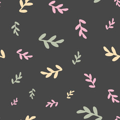 leaves seamless repeat pattern background