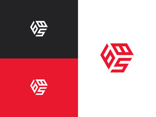 Combination number, stylish vector emblem for design