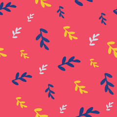 leaves seamless repeat pattern background
