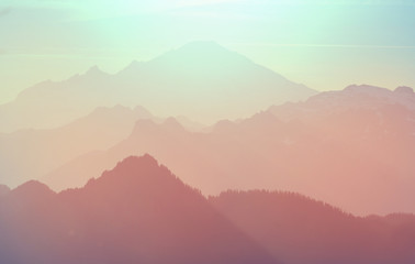 Mountains silhouette